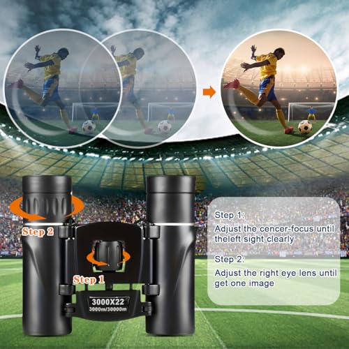 Binoculares compactos de alta potencia HD miniatura 6