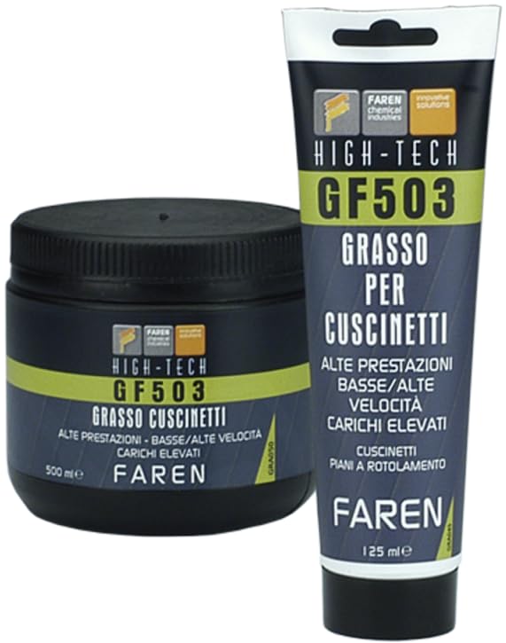 Grasso Per Cuscinetti Faren GF503 - Alta Pressione, Antiusura | 125ml | Made In Italy