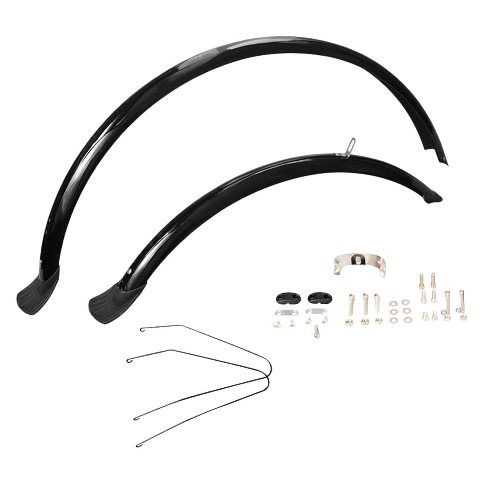 Parafanghi per Bici Guardie Antifango a Montaggio Rapido Set Completo Anteriore E Posteriore Leggeri E Robusti in PVC Adatto per Bici da Città E Pend