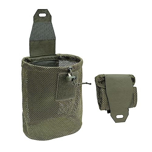 IDOGEAR Bolsa Táctica Bolsa de Recuperación de Cargador Plegable para Cinturón Mochila Chaleco Táctico... (Verde Ranger)