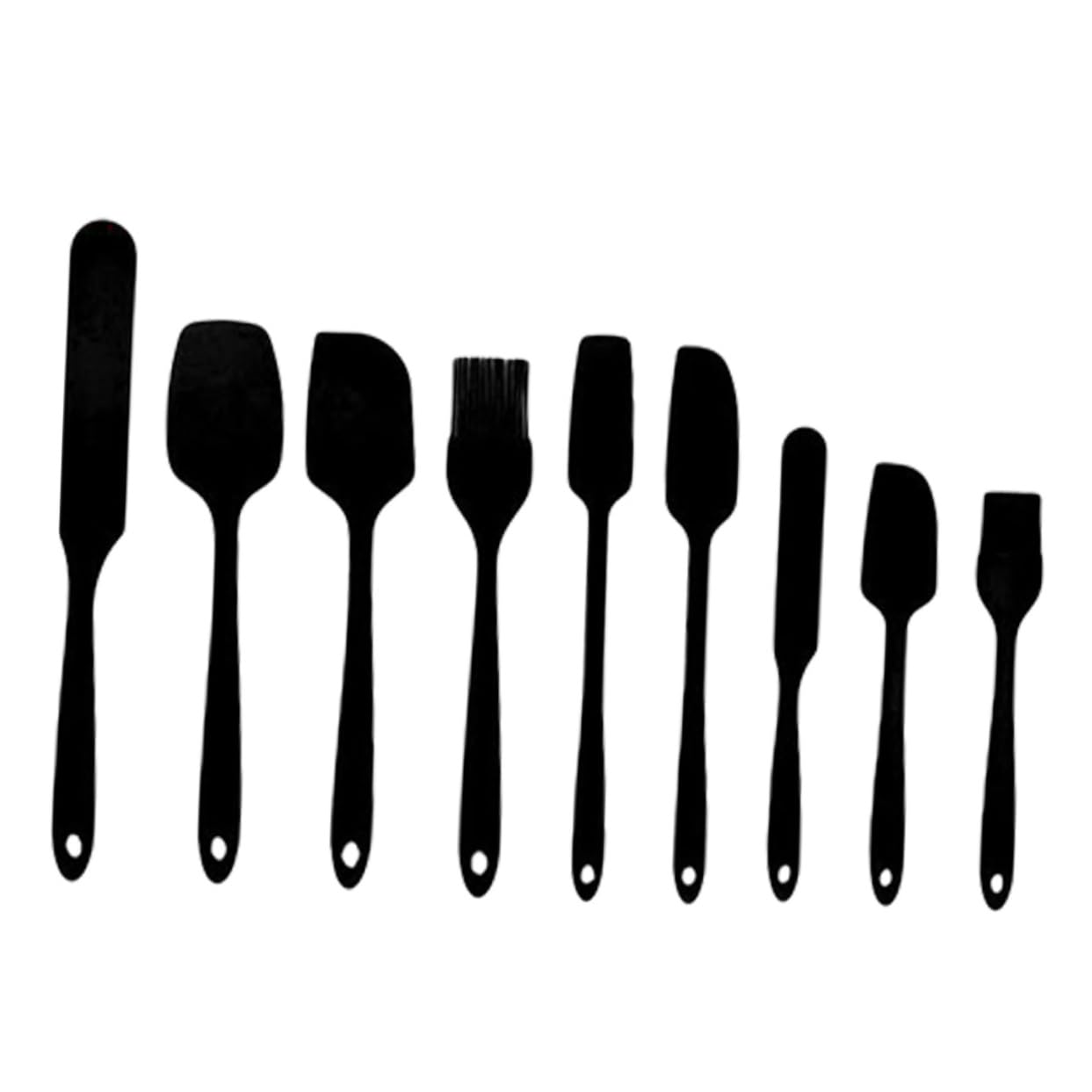 Generico Set di Utensili da Forno in 1 Set di Spatole in Silicone Resistenti Calore 9 Pezzi Raschietto per Utensili da Forno Non Facile da Pulire