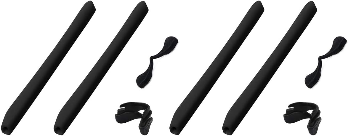 SAUCER Replacement Nose Pieces Pads & Earsocks Temple Sleeve Rubber Kit for Oakley EV Zero Path/Pitch/Range/Stride Sunglass
