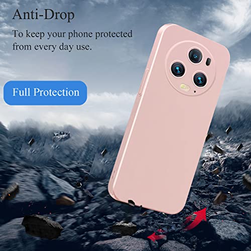Coque Honor Magic 6 Pro antichoc rose rigide en polycarbonate mat