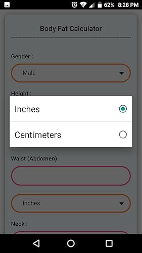 Body Fat Calculator