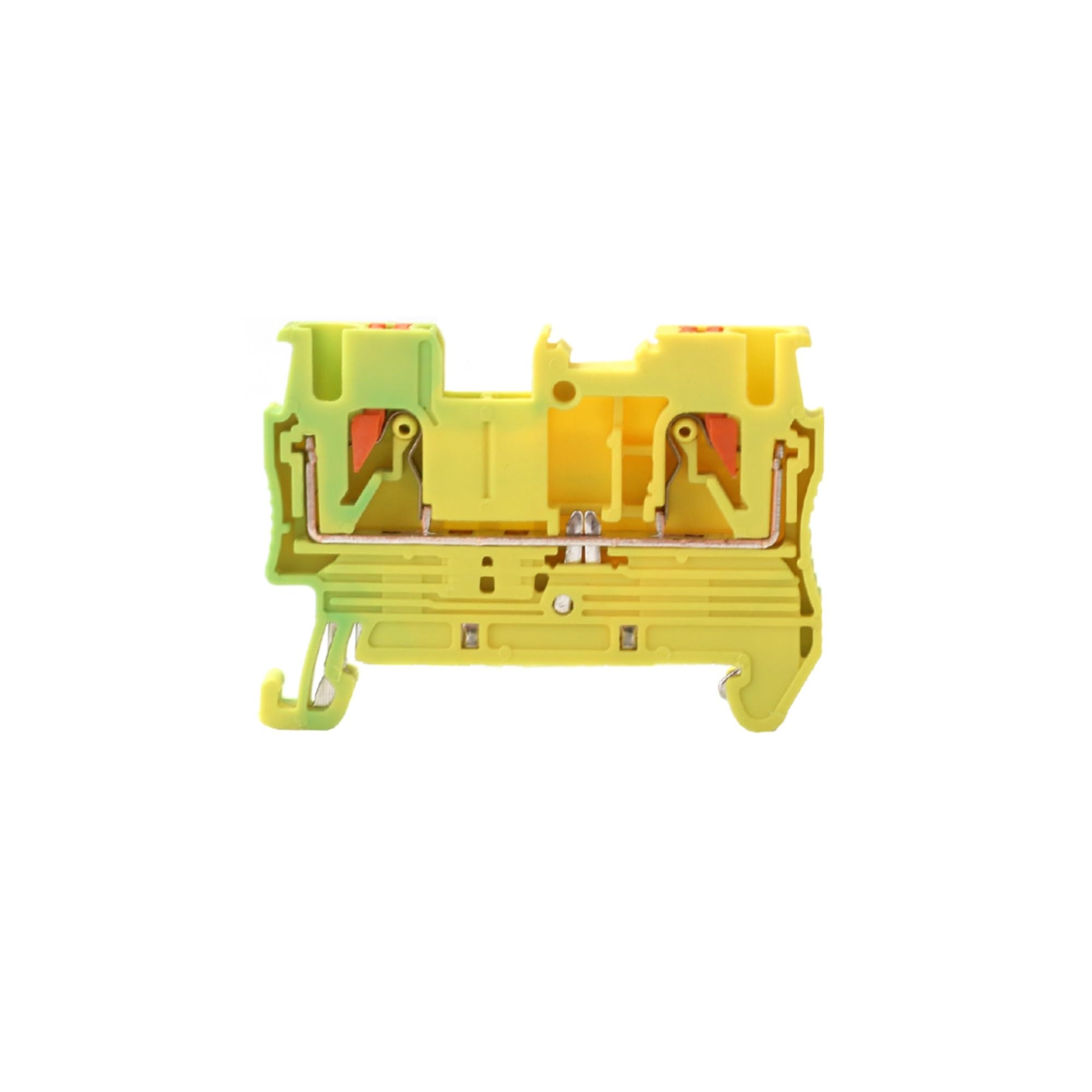 Conector de tierra PT2.5-PE para carril Din con 100 piezas de cable protector 5