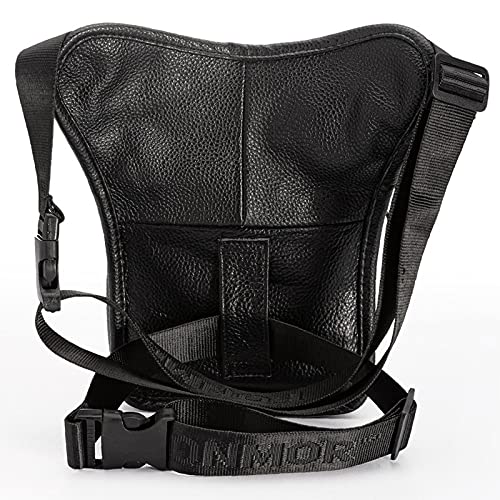 Marsupio da Gamba,Marsupio Moto Borsa a Goccia in Pelle da Uomo Borsa a Vita con Cinturino a Tracolla Borsa a Tracolla Fanny Pack Belt Hip Bum Traveling Moto Moto Messenger Borsa a Tracolla