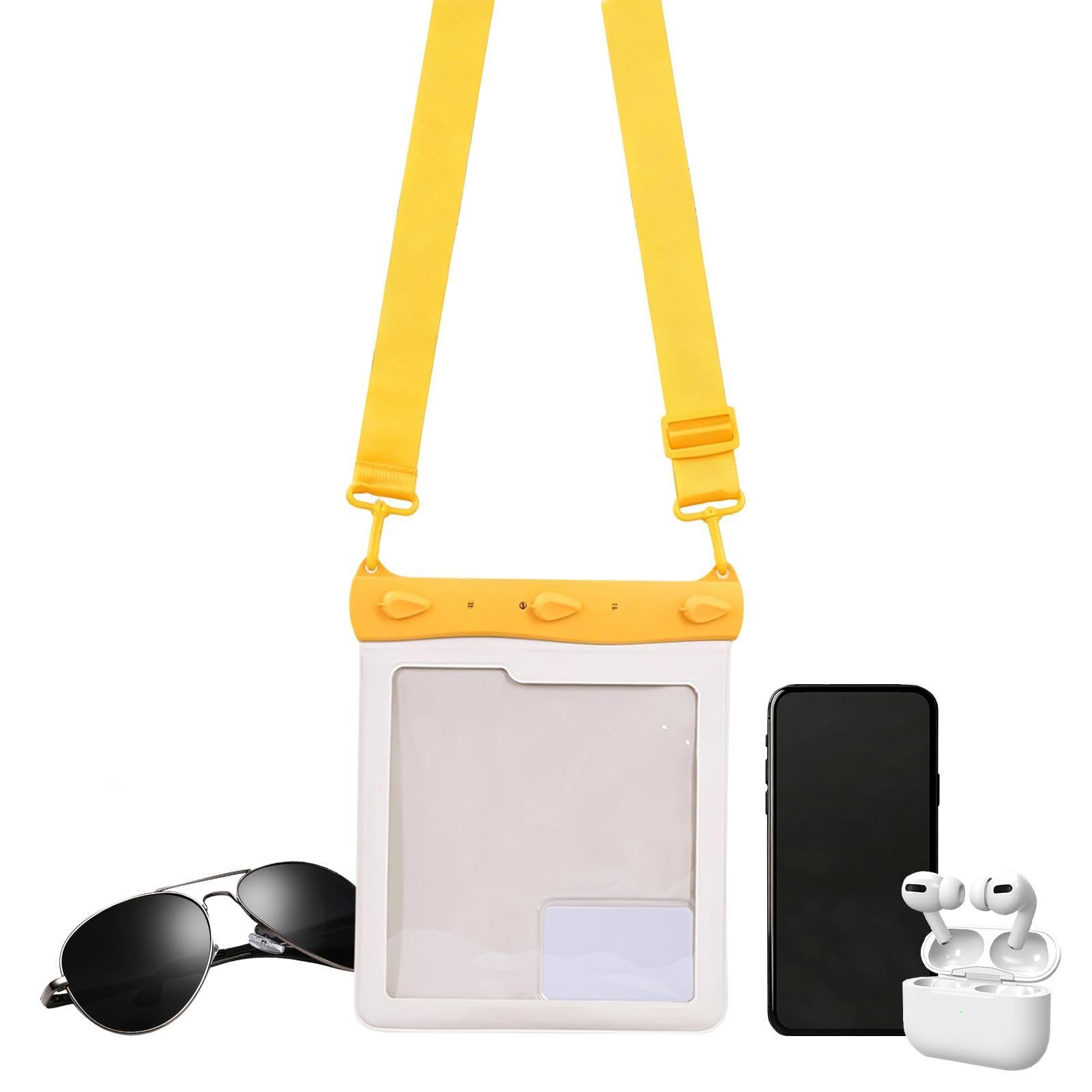 Custodia Impermeabile Telefono Cellulare Grande Borsa a Tracolla con Touch | Borsa Subacquea per Smartphone per Crociera, Viaggi, Mare, Piscina, Rafting, Immersioni, Snorkeling e Sport,