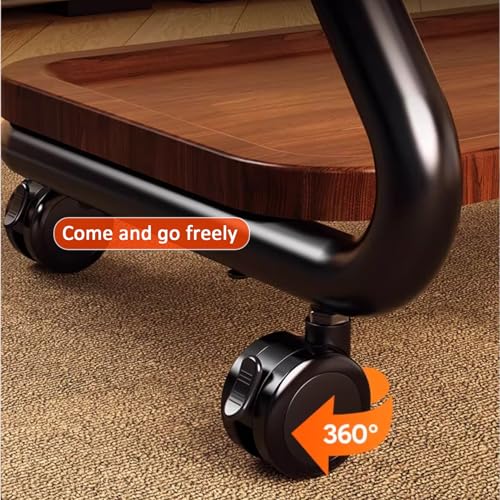 Soporte móvil para TV con altura ajustable y ruedas blanco miniatura 7