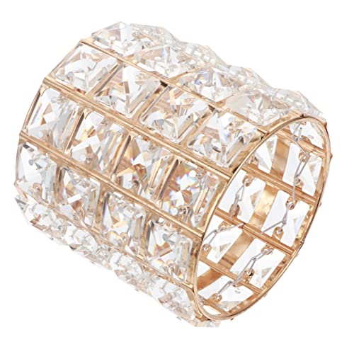 Abat-jour en cristal doré pour lustre de plafond de grand escalier d'entrée chic