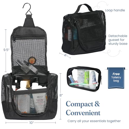 The Fine Living Co. Portable Shower Caddy Hanging Mesh Shower Caddy,10x4x8" by The Fine Living Company - Used condition - Image 2