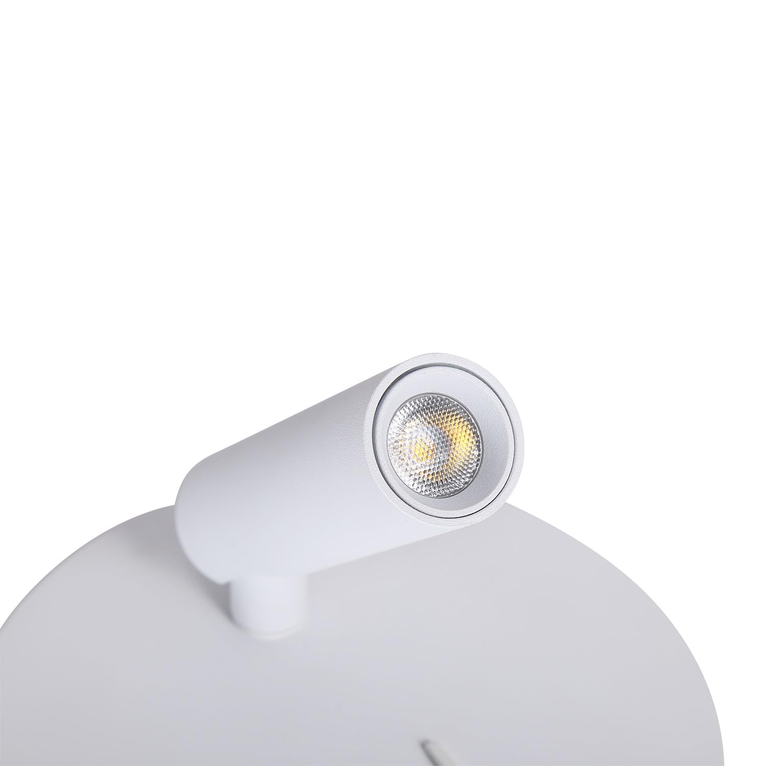 Barcelona LED Applique da Parete - Faretto Orientabile 3W + Illuminazione Perimetrale 6W, Luce Bianco Caldo, Design Moderno in Alluminio,Applique da Interno per Soggiorno, Camera da Letto, Bagno