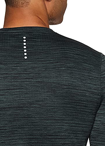 Rbx Men's Compression Fleece Lined Thermal Long Sleeve Base Layer Top F19 Dark Green M #TOP3