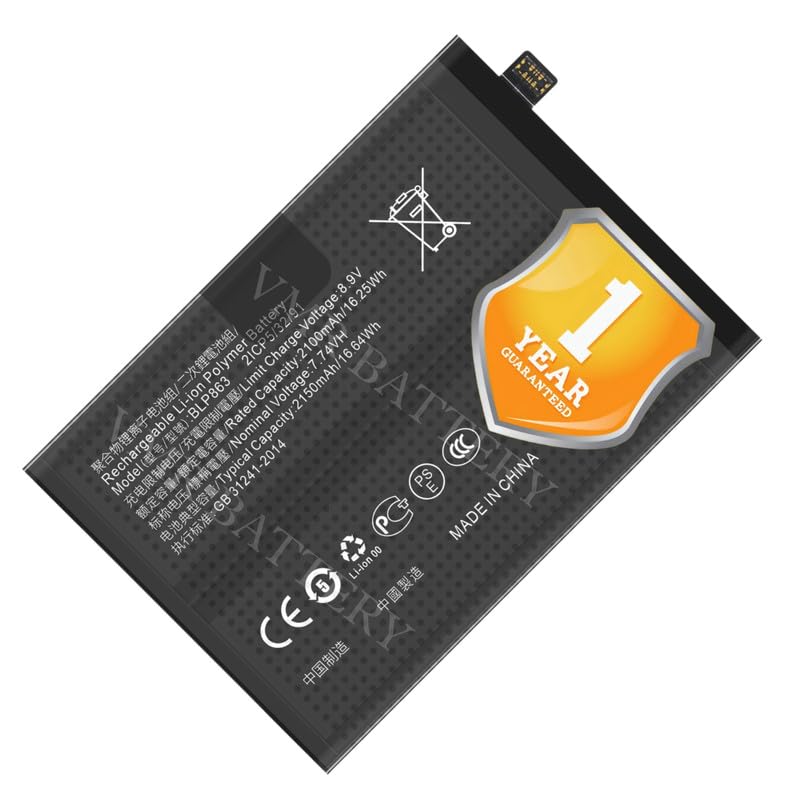 Image of Original BLP863 Battery Compatible for Oppo Reno 6 5G (CPH2251, PEQM00) | Oppo K9 (PEXM00) - (4300mAh) - 1 Year Warranty K7