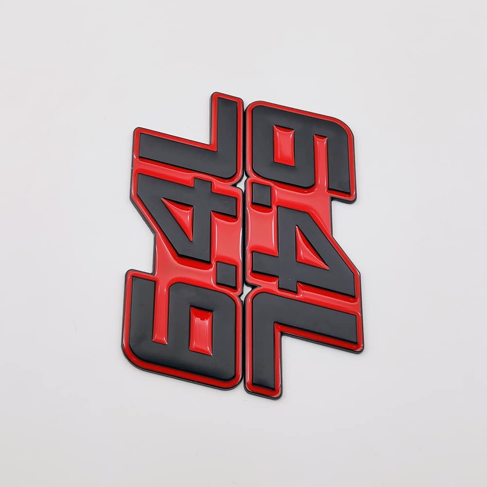 2X Metal 6.4L Logo Emblem Premium 3D 6.4 Badge Car Door Fender