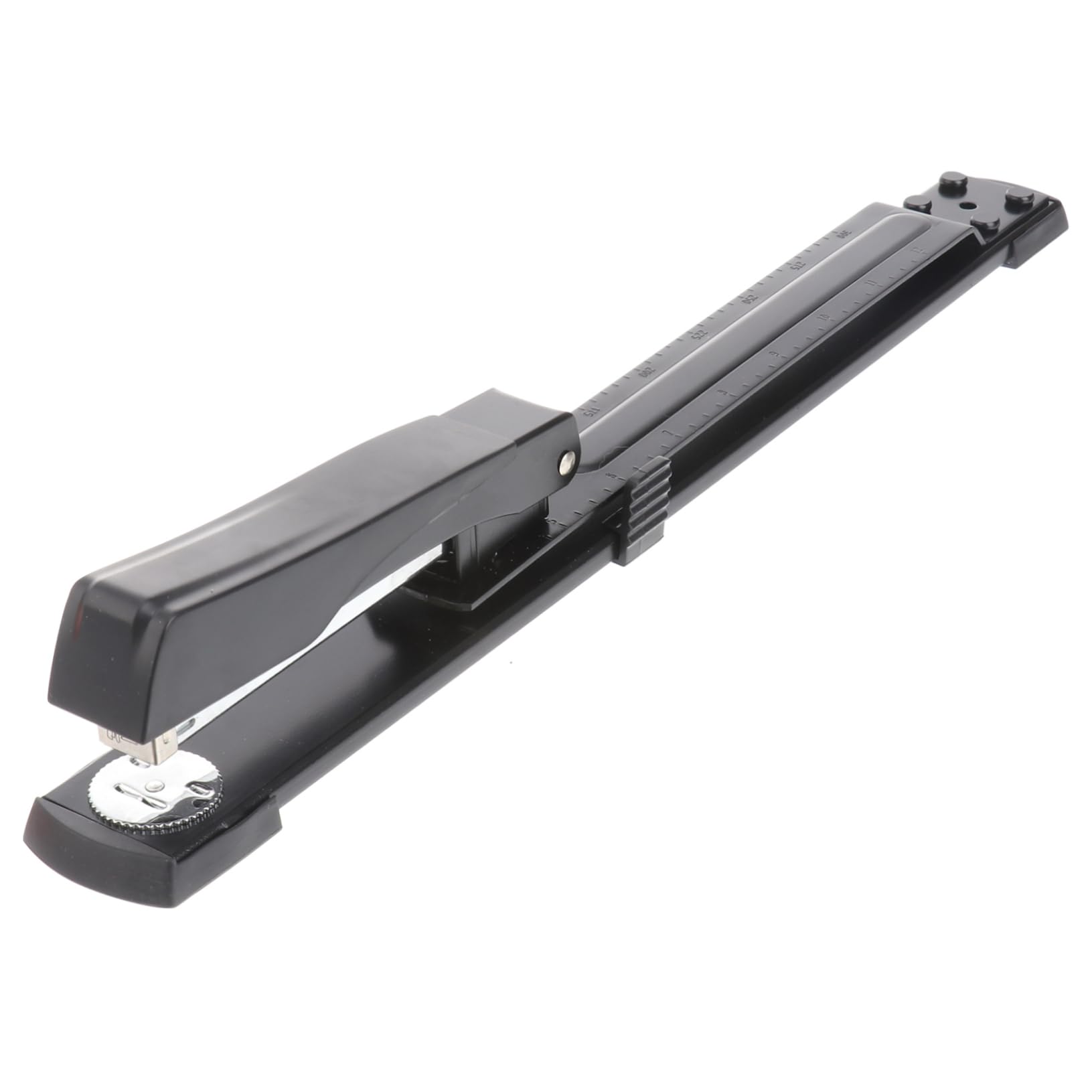 Cucitrice da Tavolo Lunga Braccio Portatile per Materiali Spessi in Metallo e Plastica per Scuola e Ufficio Colore Nero