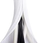 6.6ft - 4/5 inch Cable Sleeve Cord Protector, White Braided Wire Organizer for USB Cable Power Cord Audio Video Cable, Split Sleeving Wire Protector to Prevent Pet Chewing