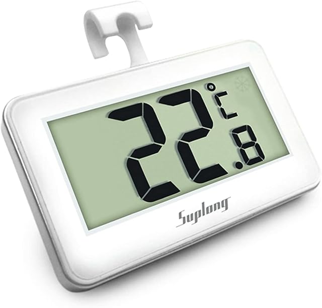 Fridge Thermometer Digital Refrigerator Thermometer, Suplong Digital Waterproof Fridge Freezer Thermometer With Easy to Read LCD Display(1)