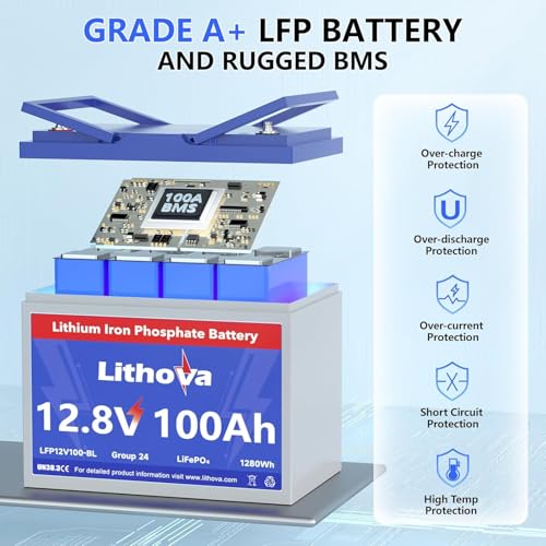 Lithova 12V 100Ah Trolling Motor