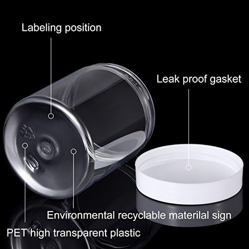 Miniatura 3 de Empty - 12 recipientes de plástico transparente con tapa para productos de belleza, manualidades y otros