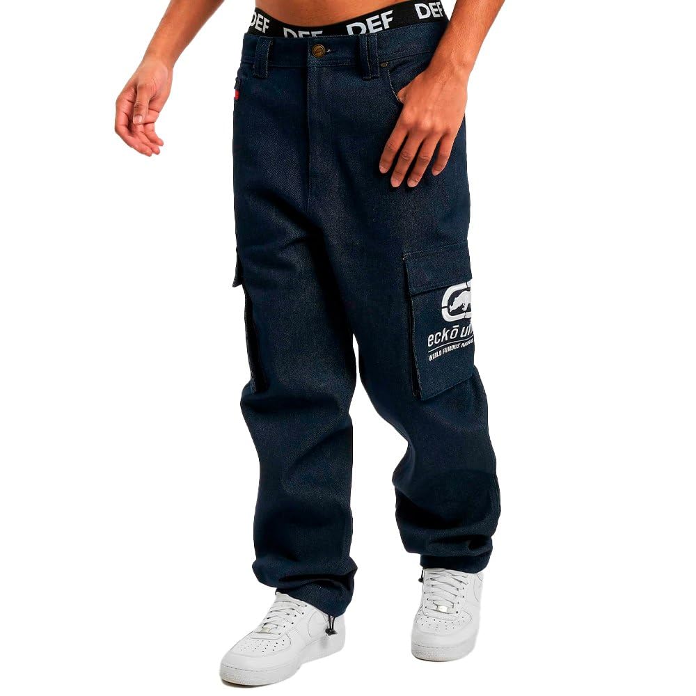 Ecko Unltd Men's Blue Ec Ko Jeans 40