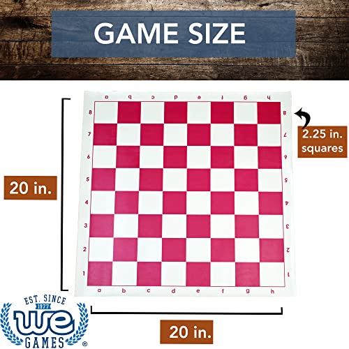 Wood Expressions We Games Tournament Roll Up Vinyl Chess Board #TOP4