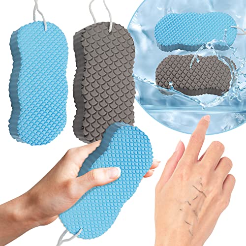 2 Stück Peeling Schwamm, Super Soft Exfoliating Peeling Badeschwamm, Ultra Weiche Peeling Schwamm DuschbüRste für Damen Herren Kinder Cover