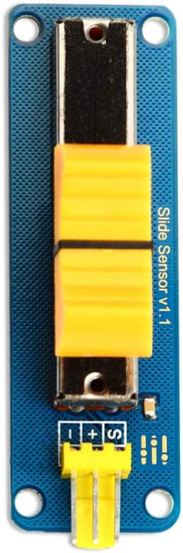 Taidacent Electronic Building Blocks Slide Sensor Analog Linear Slide Potentiometer Volume Controls Linear Potentiometer Position Sensor for Residential Equipment Controls