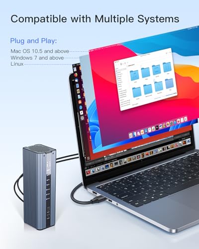 Caja externa Inateck para 2 SSD M.2 NVMe con ventilador miniatura 7