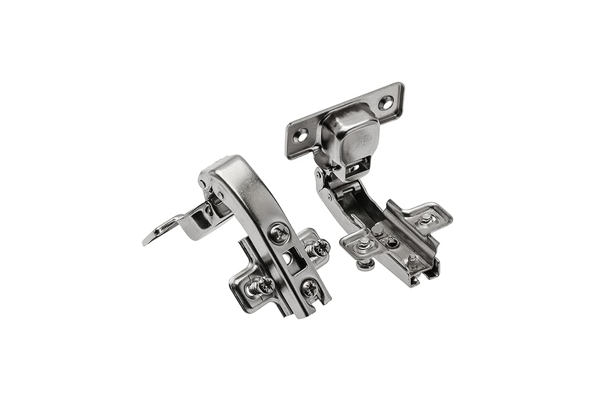 Solmer LTD 10pcs x Blind Corner 90 Degree Kitchen Cabinet Concealed Angular Door Hinges (35mm Hinge Cup, Unfinished, Modern Style)
