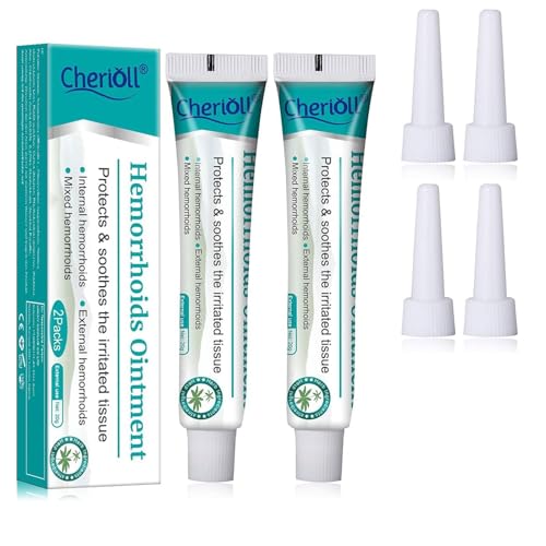 Crema, Crema de Hemorroides 20g*2, Ungüento, Pomada Hemorroidales, Tubo Asistente 4Pcs