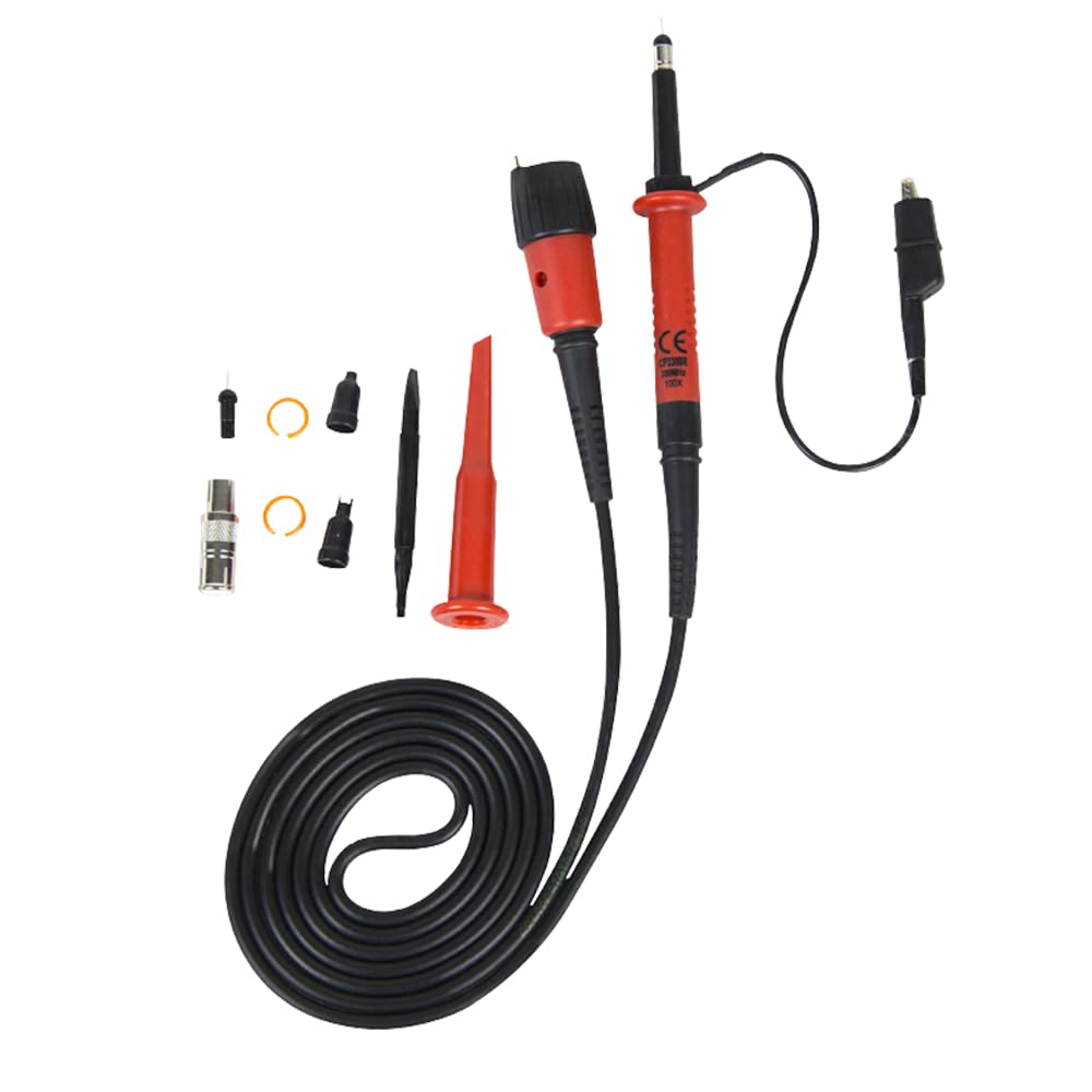 PINTECH Oscilloscope Probe 300MHz 2000V Passive High Voltage Probes with BNC Connector, 100X Attenuation Ratio, CP3308R