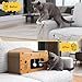 Modular Cat Bed & Scratcher Lounge, All-in-One Rectangle Climbing Frame with Scratching Posts, Foldable for Easy Storage, Anti-Scratch Cat House