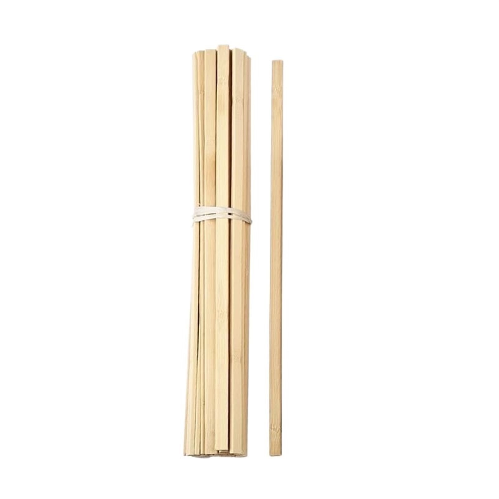 Bâtonnets en Bois fabriqués à la Main, Lot de 60 rondelles Plates 5 à 50 cm for Loisirs créatifs, modélisme, Fabrication Meubles et Outils menuiserie(400X10X4mm)