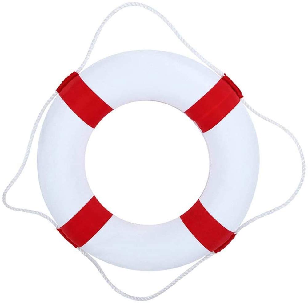 Buy Foam Swim Rings Swimming Pool Life Ring Buoy with Perimeter Rope