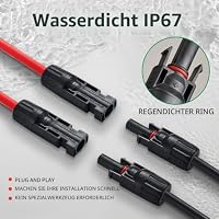 GENORTH Solar Y Kabel 6 mm²,1Y2 PV Y Stecker Solar MMF und FFM,3 Paar – Ansicht 6