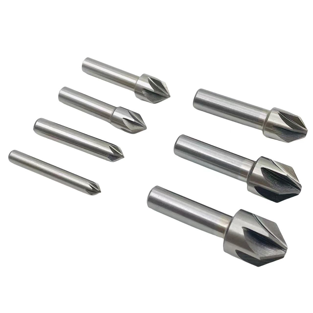 1 szt. Wiertło stożkowe 6-50 mm HSS 6/8 Flet 90 stopni Wiertło stożkowe do fazowania Wiertło do metalu Wiertło do fazowania drewna, stali, aluminium, metalu, plastiku(45mm(90 degrees))
