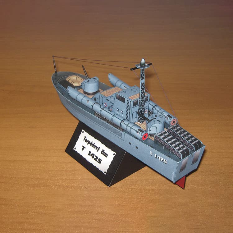 Amazon | 1/150 スケール ロシア T-1425 魚雷ボート モデル ペーパー