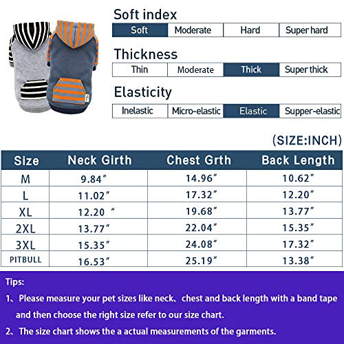 Pet Clothes Dog Hoodie Soft & Warm Cotton Sweatshirt Dog Hooded Shirts for Small and Medium Dogs X-Large, Sapphire Blue - Image 7