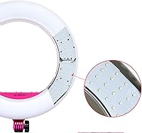 Vista 8 de Kit de luces de anillo [versión mejorada-0.7 in ultra delgado]-18 pulgadas, 3200-5600 K, anillo de luz LED regulable con soporte de luz, clip