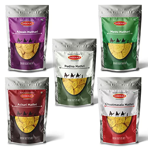 Shekhaji Mathri Assorted Combo 1 kg pack | Ready to Eat Mathri Snacks ...