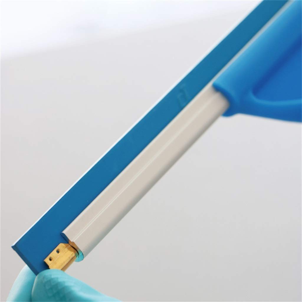 EFREINIGUNG Duschabzieher, Microfaser Scrubber, Gummi Glaswischerblätter Rostfreier Stahl Einstellbar Fensterreinigung Combo Mit Gießkanne (Color : A, Size : Brush Head 30cm)