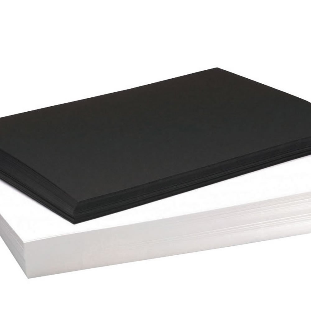 Bcreativetolearn Black & White A4 Recycled Coloured Card 270Gsm And 220Gsm Pack Of 100 Sheets By Bcreative®