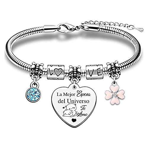 Pulseiras Mulheres Esposa Namorada Dia de São Valentim Encanto Joalheria Melhor Amiga Apreciar Presente de Aniversário Dia das Mães Mãe Tia Avó Irmã Filha Sobrinha Amiga Formatura Adolescentes