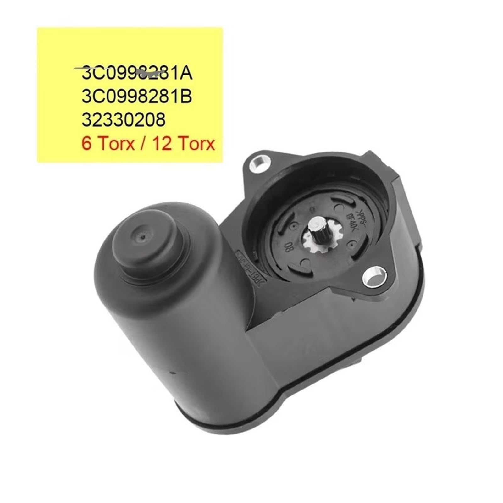 motor freno mano eléctrico Para VW Para Passat Para B6 Para CC | 3C0998281 3C0998281A 3C0998281B 6/12 Torx Pinza trasera Freno de mano Servomotor de estacionamiento(12torx)