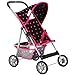 Kinderplay Passeggino per Bambole, Passeggino a Ombrello - Buggy, Carrozzina per Bambole, L'altezza del Manico è di 56 cm, Impugnatura Profilata , KP0280R
