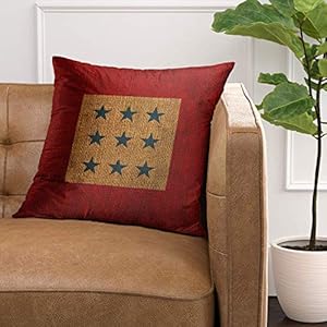 Square Throw Pillow Covers Vintage Stars Rustic Blue and Red Pillowcases Polyester 18 X 18 Inch with Hidden Zipper Home Sofa Cushion Decorative Pillowcase Square Throw Pillow Covers Vintage Stars Rustic Blue and Red Pillowcases Polyester 18 X 18 Inch with Hidden Zipper Home Sofa Cushion Decorative Pillowcase