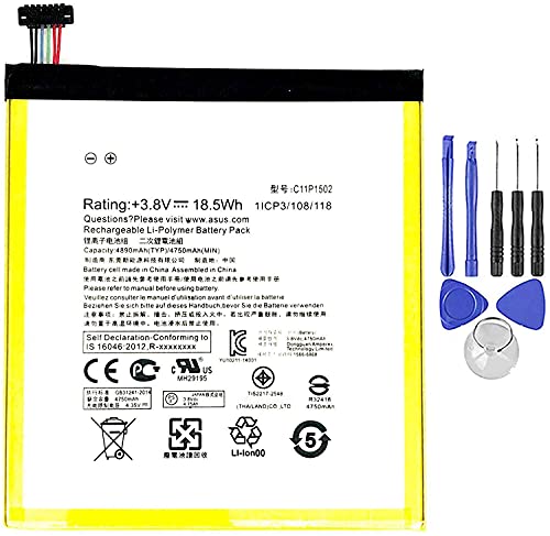 BATTERIA COMPATIBILE CON ASUS ZENPAD 10 Z300 C11P1502 P023 4890MAH CON KIT SMONTAGGIO INCLUSO