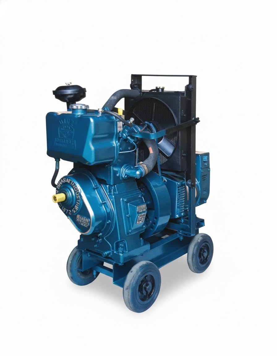 5KW Diesel Power Genrator Set Water/Air Cooled Three Phase 220 Volts With 8 Bph Power Diesel Engine.-image-8