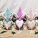 Jenny Watson 3 Pz Gnomo di Pasqua Peluche Coniglio Gnomi Fatti a Mano Bambole Coniglio Nordic Svedese Nisse Scandinavo Tomte Elfo Nano Da Collezione Figurine Casa Casa Primavera Decorazioni di Pasqua