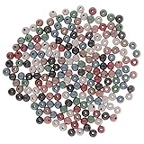 1 Packung Holzperlen mit großem Loch zur Schmuckherstellung, 8 mm, 200 Stück